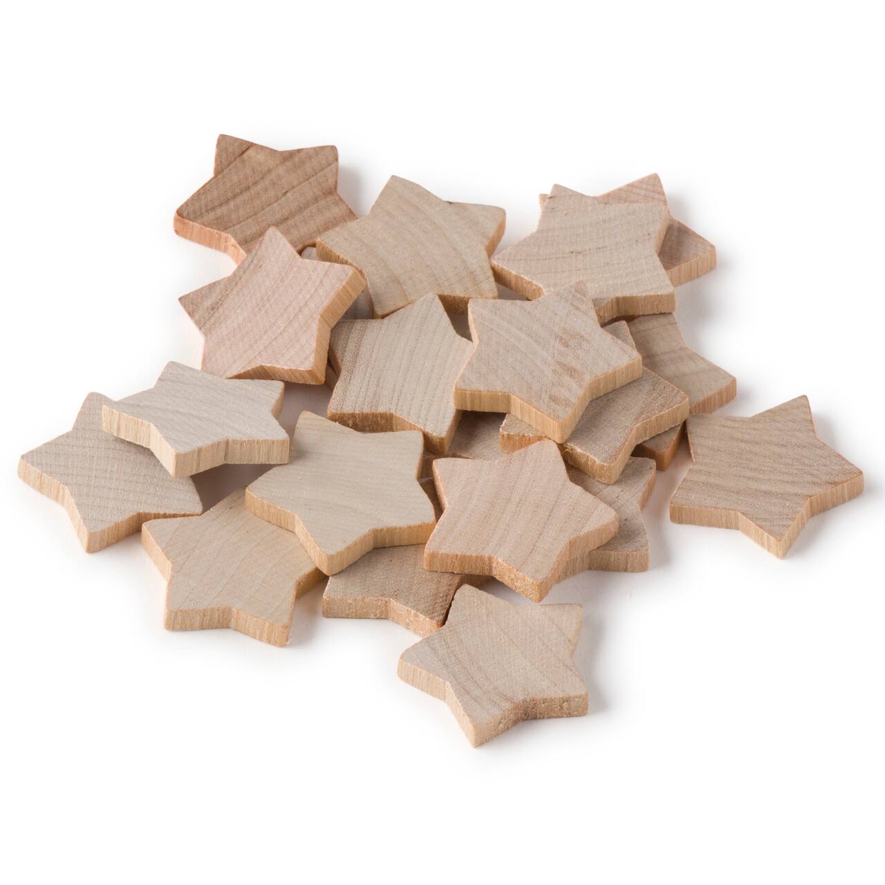6 Packs: 20 ct. (120 total) 1" Wood Stars by Make Market®